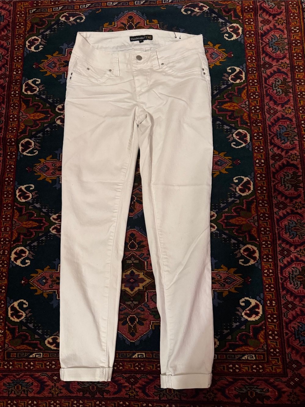 YMI White Skinny Pants